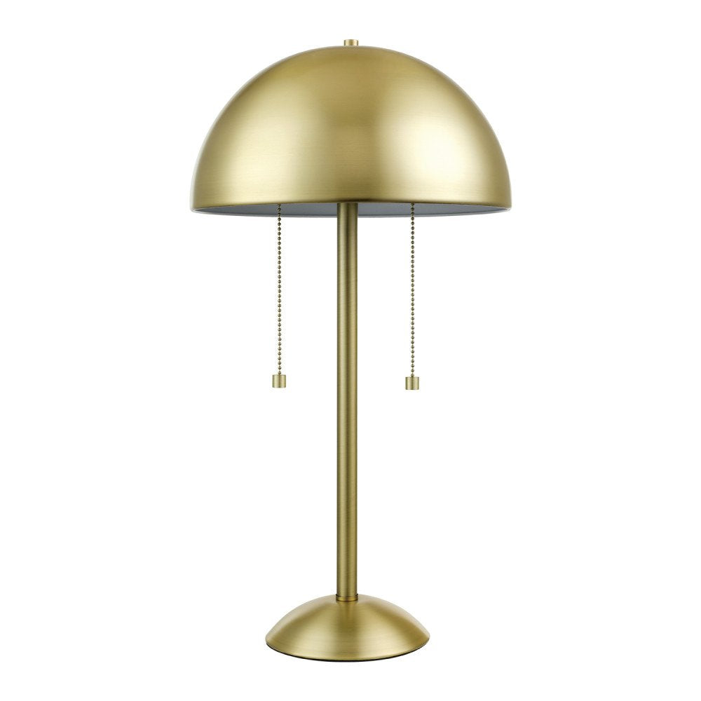 21" 2-Light Table Lamp, Sage Green, Double On/Off Pull Chain