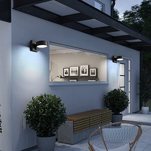 Modern Outdoor Sconce Lights, LED Outdoor Wall Sconce, Aluminum Porch Lights, Exterior Wall Sconce, Waterproof Outdoor Sconce Light 8W, 3000K Outdoor Wall Light for Garage Enterway