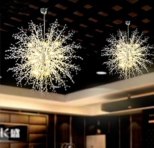 Dandelion Chandelier Firework Chandeliers LED Light Crystal Pendant Lighting Ceiling Light Fixtures Chandeliers Lighting,Dia 23.5 inch