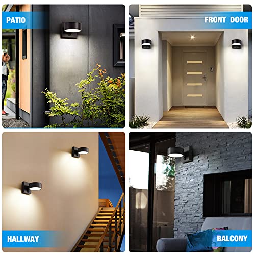 Modern Outdoor Sconce Lights, LED Outdoor Wall Sconce, Aluminum Porch Lights, Exterior Wall Sconce, Waterproof Outdoor Sconce Light 8W, 3000K Outdoor Wall Light for Garage Enterway