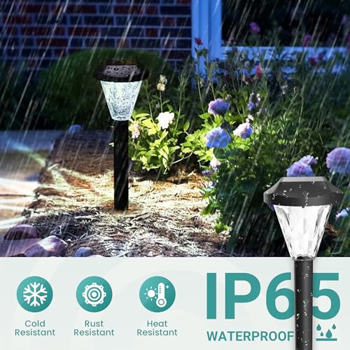 16 Pack Solar Lights Outdoor Waterproof,New Upgraded Solar Lights for Outside,Solar Garden Lights,Solar Outdoor Lights for Patio,Lawn,Yard and Landscape