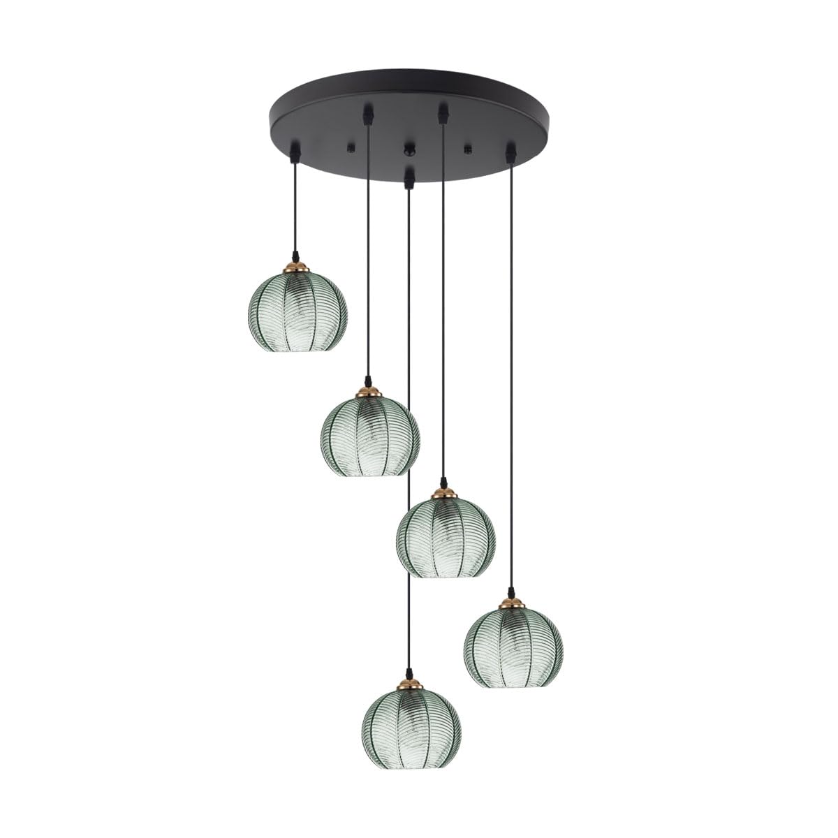 Pendant Lights Glass Pendant Lighting Kitchen Island Hand Blown 1-Light Modern Pendant Light Green Hanging Light fixtures with Glass Shade for Dining Room Bedroom Living Room