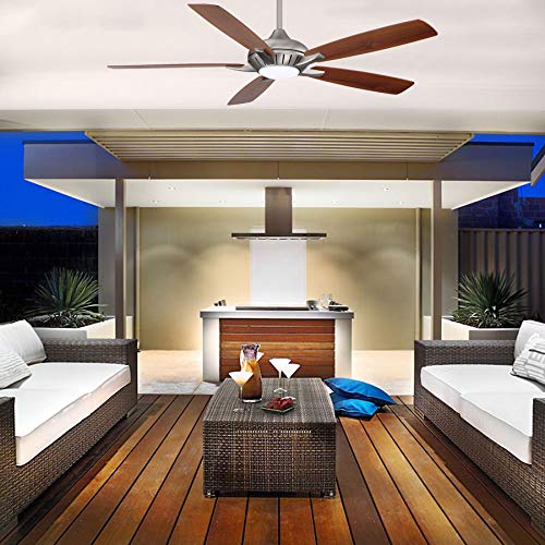 60" Ceiling Fan with LED Light & Remote, Oil Rubbed Bronze