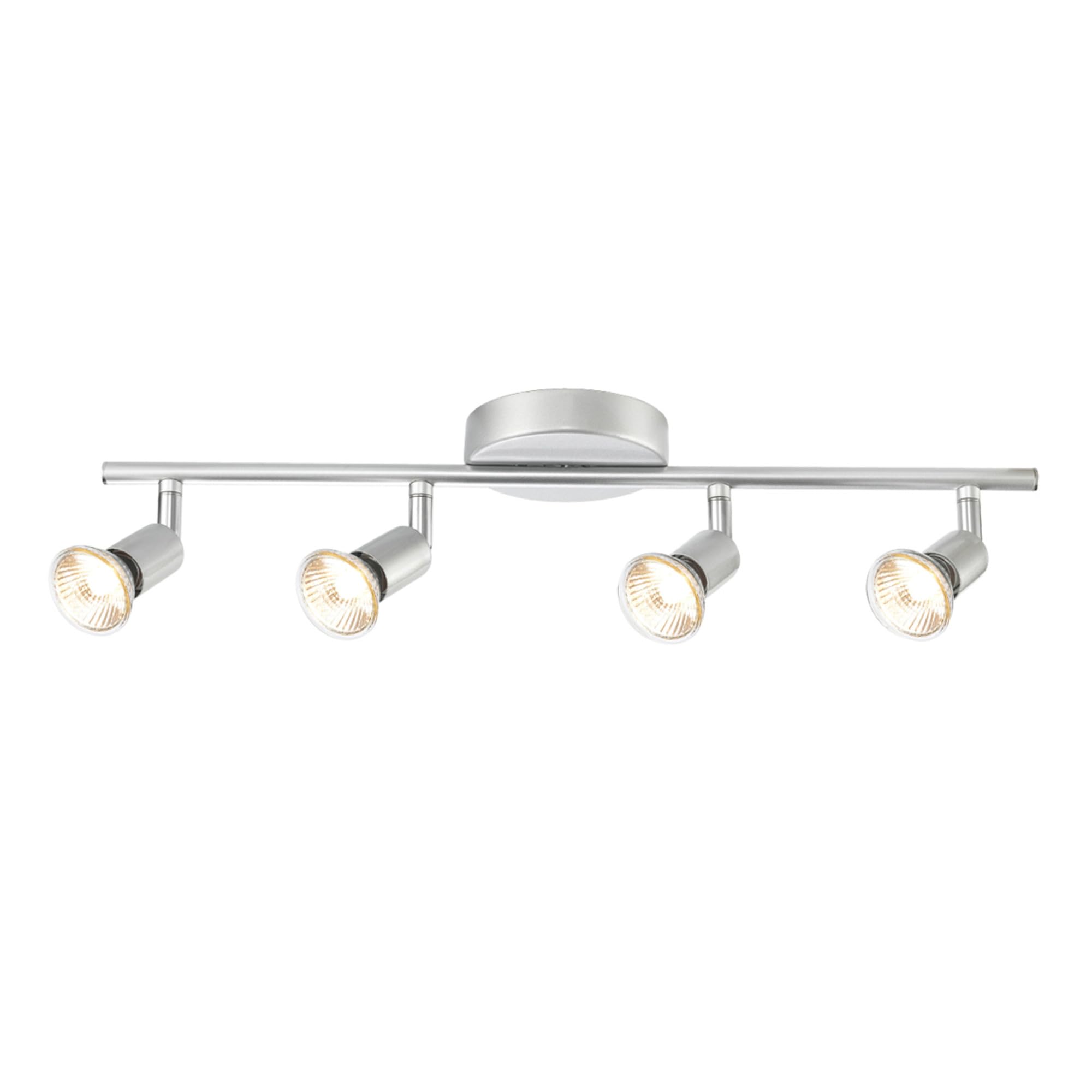 4-Light Track Lighting, Matte Black