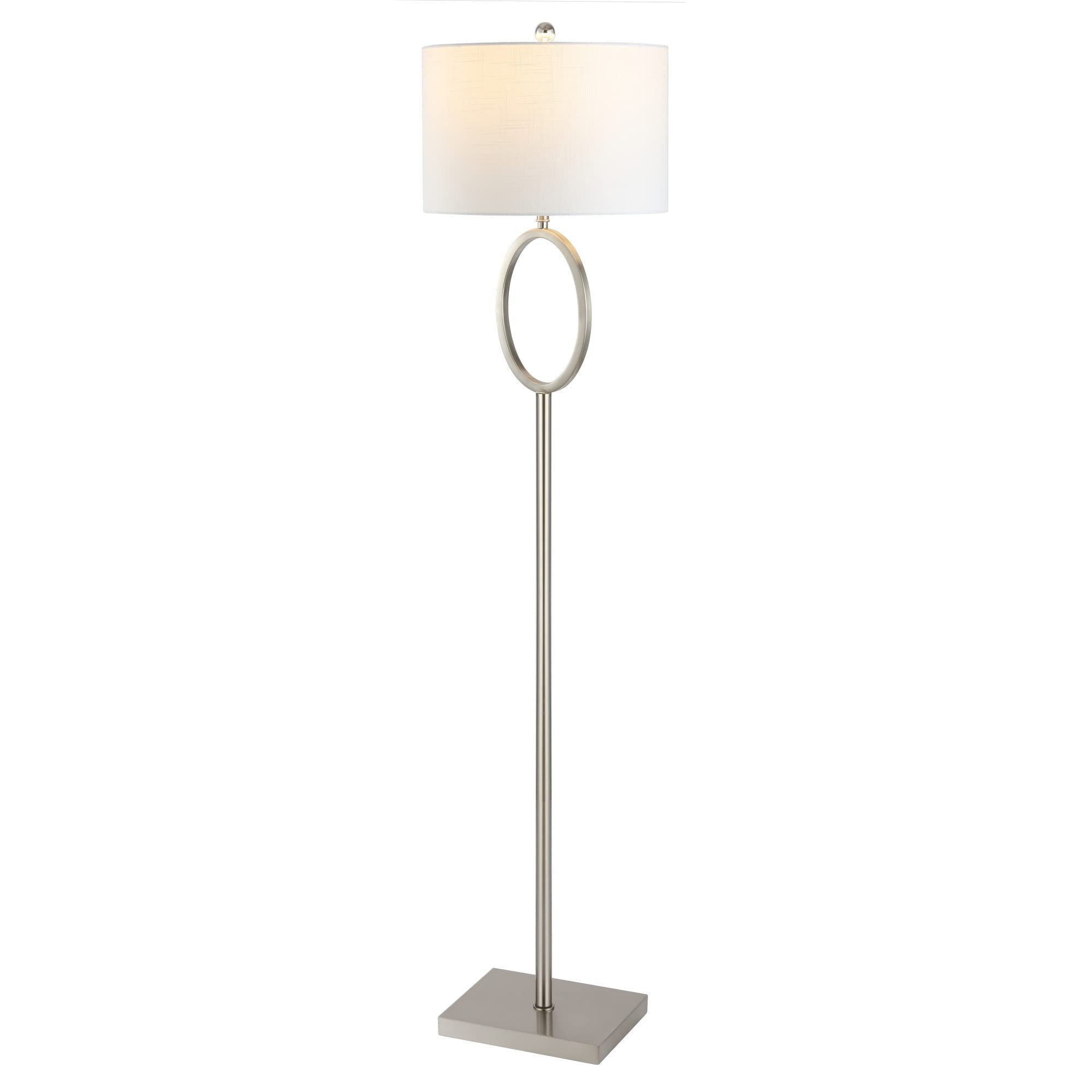 61" Metal LED Floor Lamp, Modern, Contemporary, Glam, Traditional, Office, Living Room, Family Room, Dining Room, Bedroom, Hallway, Foyer, Brass