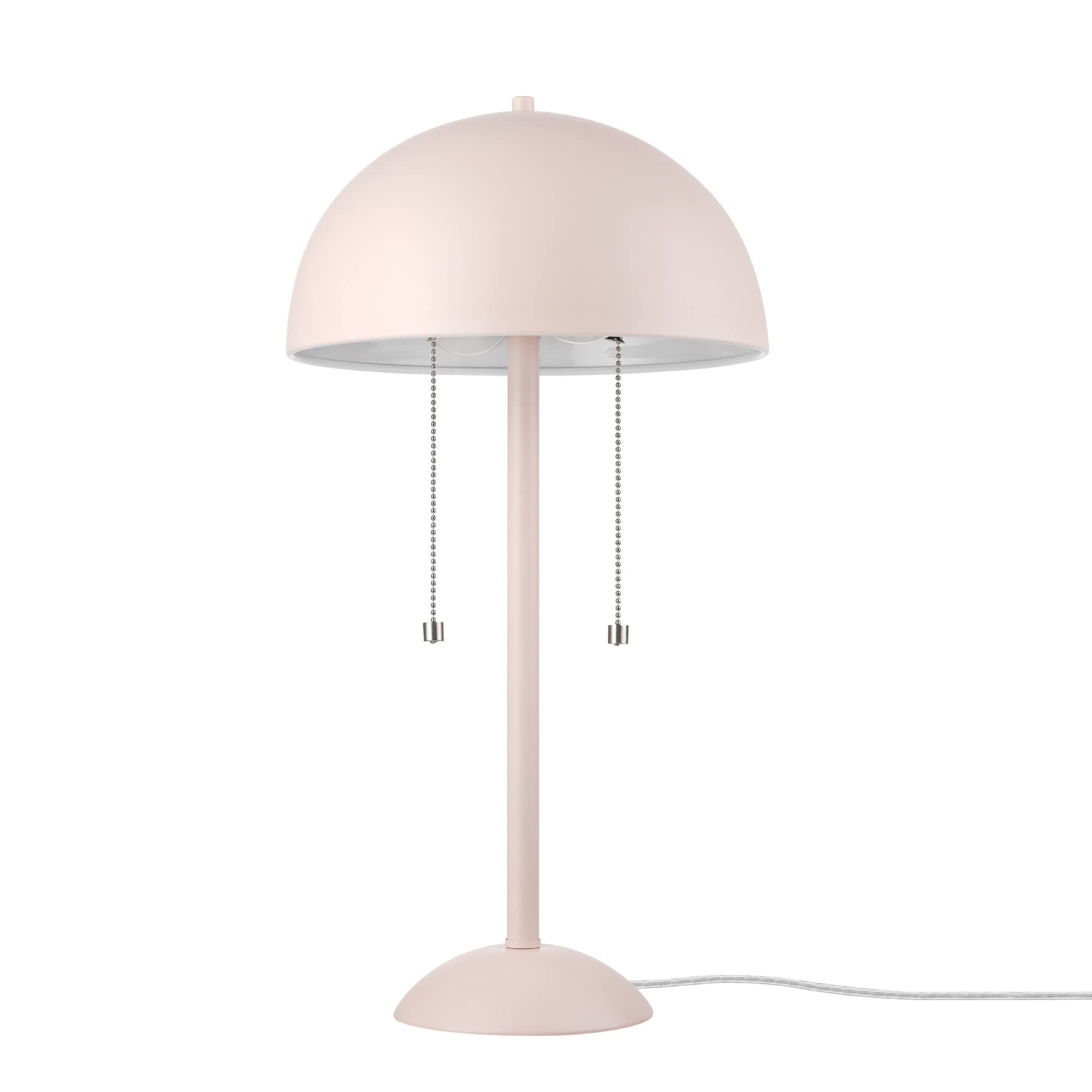 21" 2-Light Table Lamp, Sage Green, Double On/Off Pull Chain