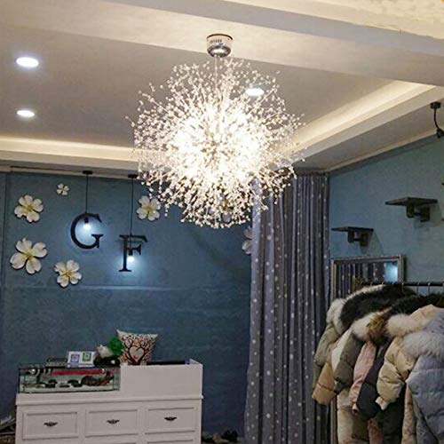 Dandelion Chandelier Firework Chandeliers LED Light Crystal Pendant Lighting Ceiling Light Fixtures Chandeliers Lighting,Dia 23.5 inch