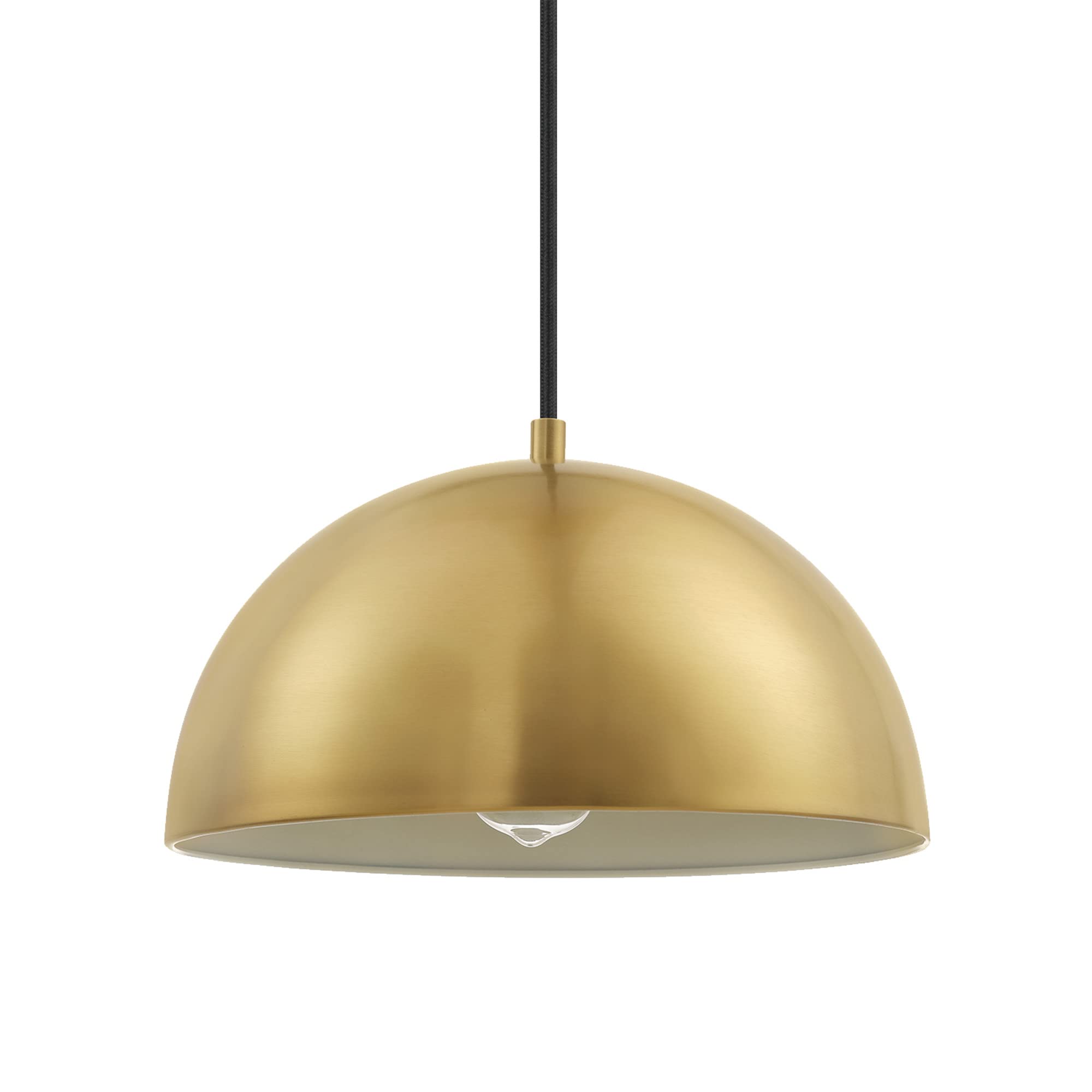 1-Light Pendant Lighting, Matte Brass, Bulb Not Included