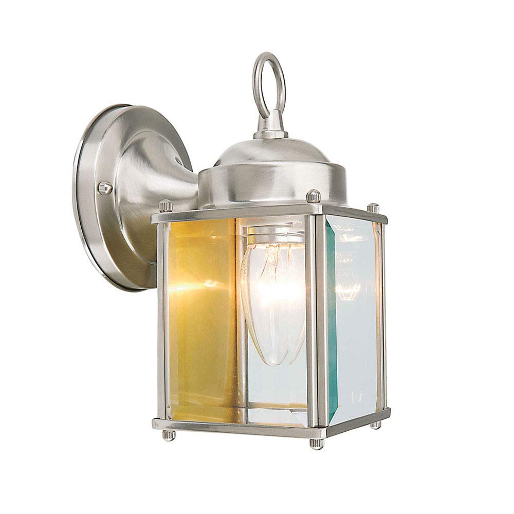 Coach Traditional 1-Light Outdoor/Indoor Wall Light with Clear Glass for Porch Entryway Patio, Oil Rubbed Bronze