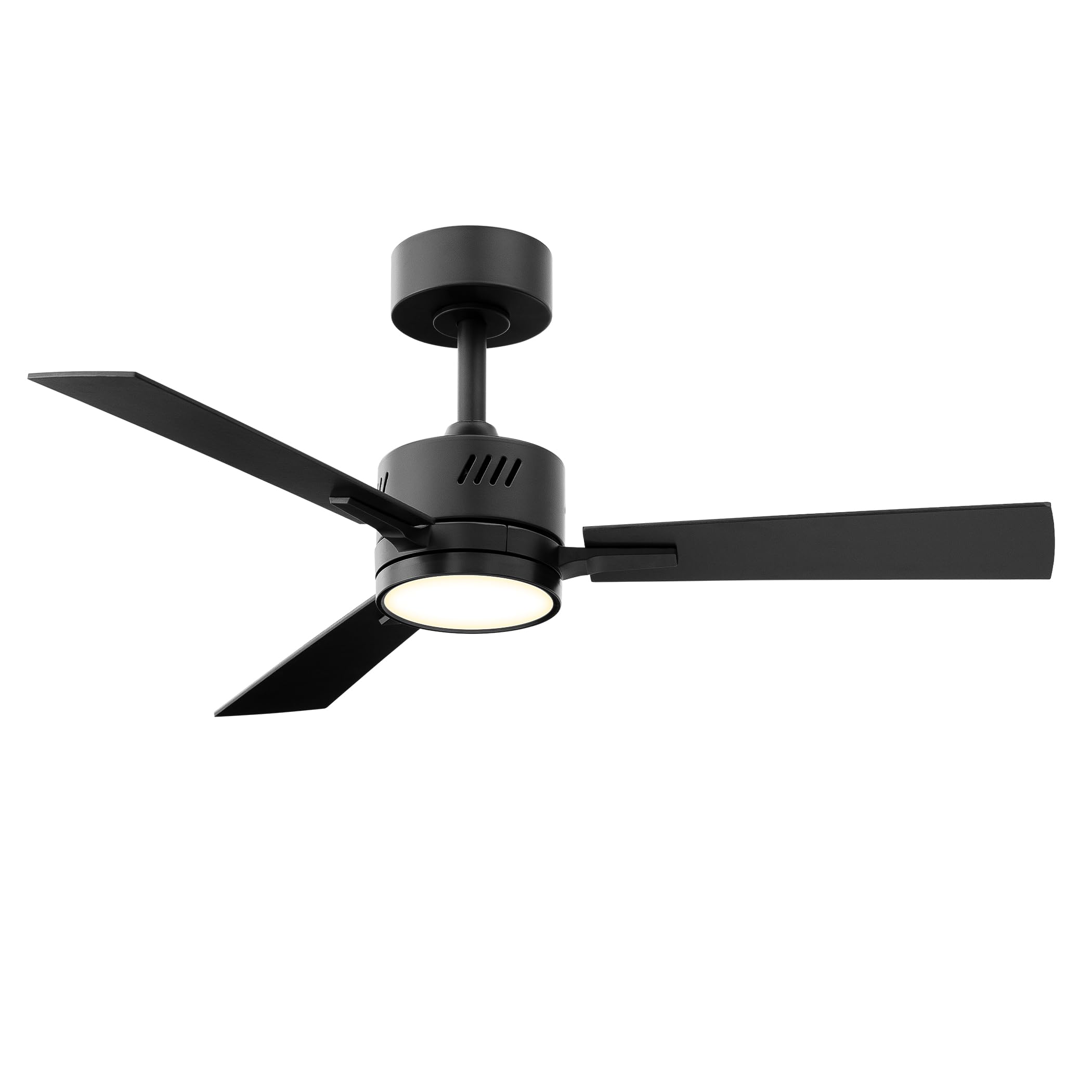 Ceiling Fans with Lights and Remote, 42 Inch Modern Ceiling Fan with Light, Reversible DC Motor, Dimmable LED, 3CCT, Quiet, Small Ceiling Fan for Bedroom/Living Room/Patios, White