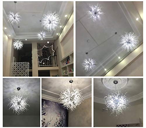 Dandelion Chandelier Firework Chandeliers LED Light Crystal Pendant Lighting Ceiling Light Fixtures Chandeliers Lighting,Dia 23.5 inch