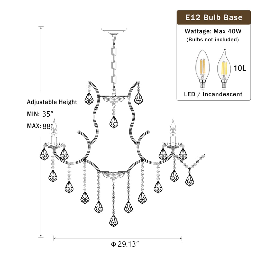 Large Gold Chandelier Light Fixtures - 36 Lights, 4 Layers Modern Crystal Chandeliers for Hotel, Lobby, Foyer, Entrance Hall, Staircase