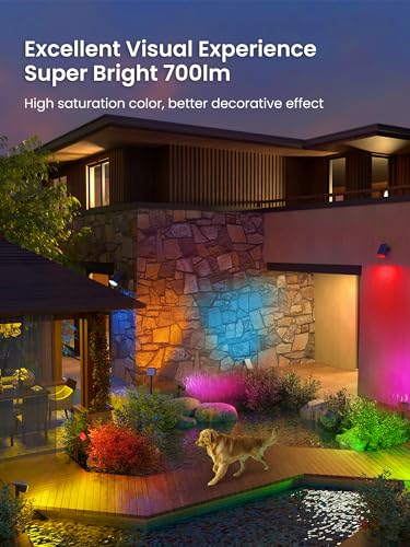 Solar Spot Lights Outdoor Waterproof 4 Pack IP65, 63 LED 3 Lighting Modes Spotlights for Yard Garden House Garage Pathway