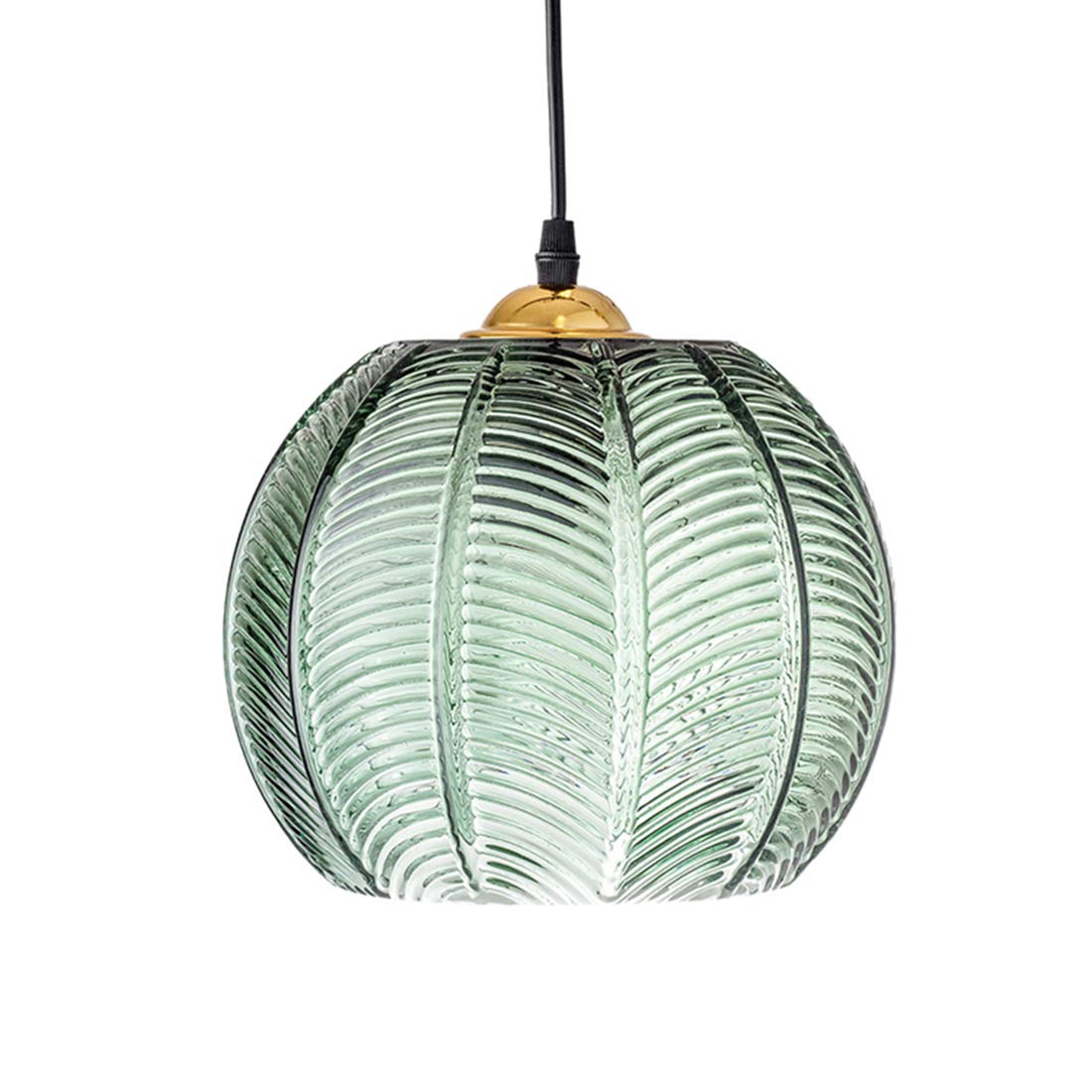 Pendant Lights Glass Pendant Lighting Kitchen Island Hand Blown 1-Light Modern Pendant Light Green Hanging Light fixtures with Glass Shade for Dining Room Bedroom Living Room