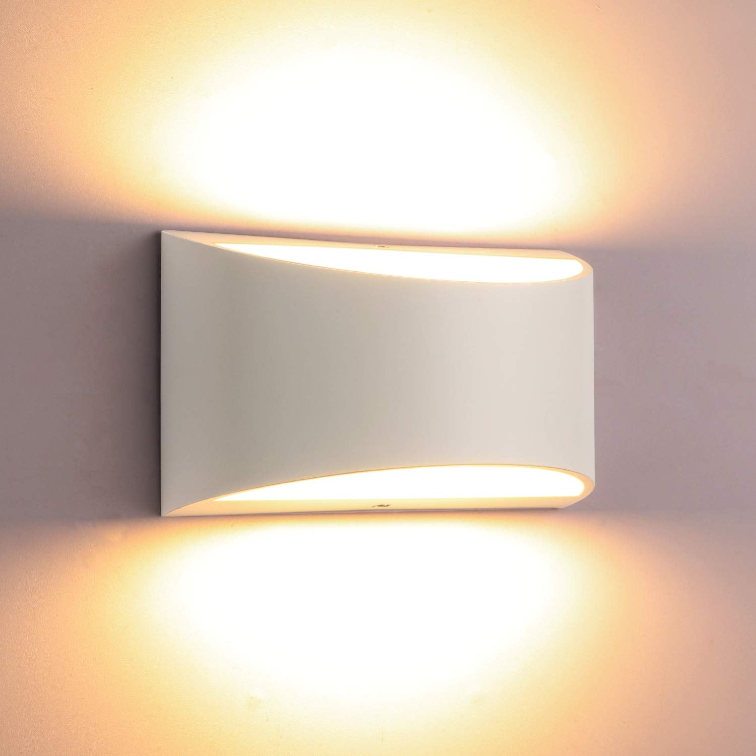 Modern LED Wall Sconce Indoor Up Down Wall Lamp Dimmable Wall Lights 12W Hallway Wall Lighting for Living Room Bedroom Stair, Warm White