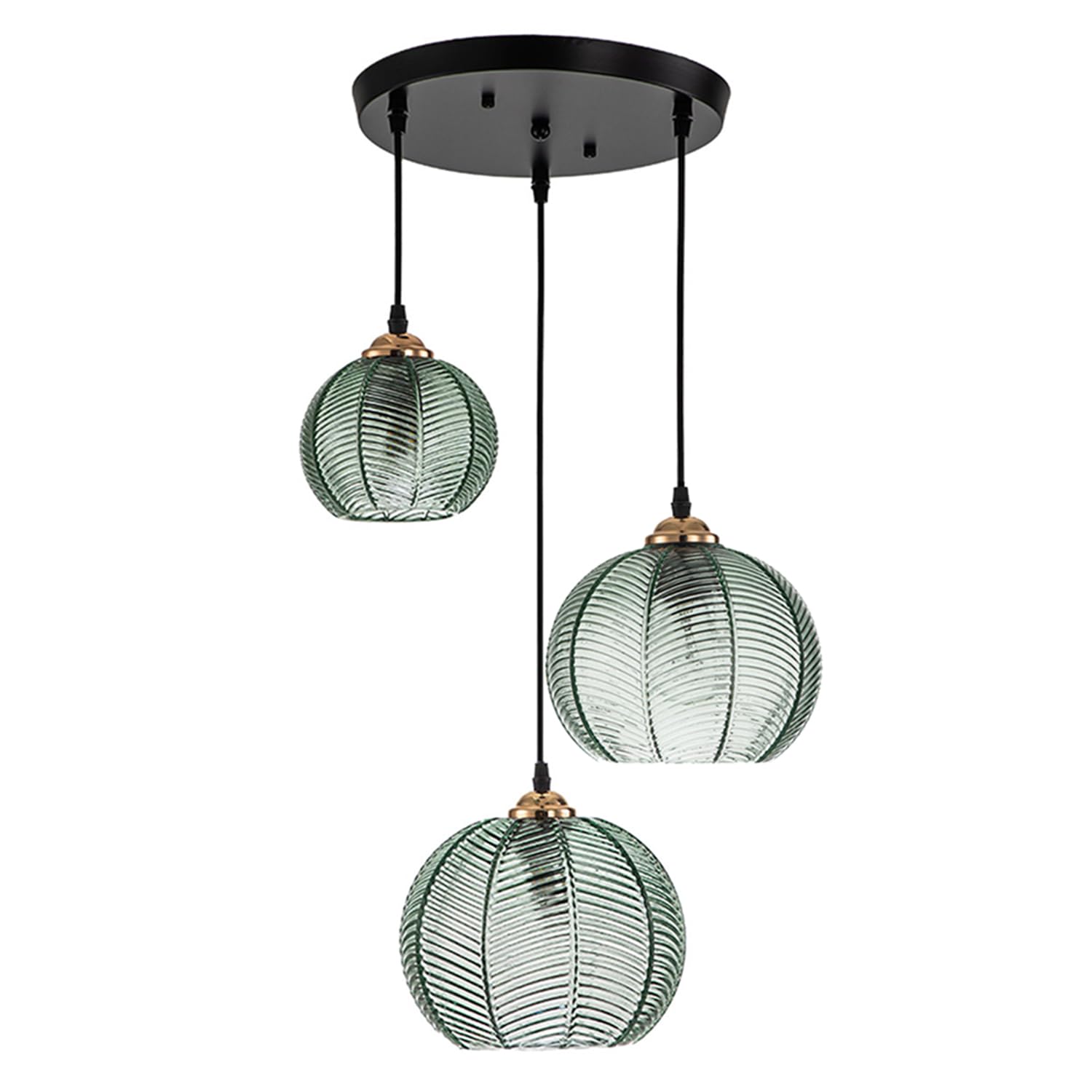 Pendant Lights Glass Pendant Lighting Kitchen Island Hand Blown 1-Light Modern Pendant Light Green Hanging Light fixtures with Glass Shade for Dining Room Bedroom Living Room