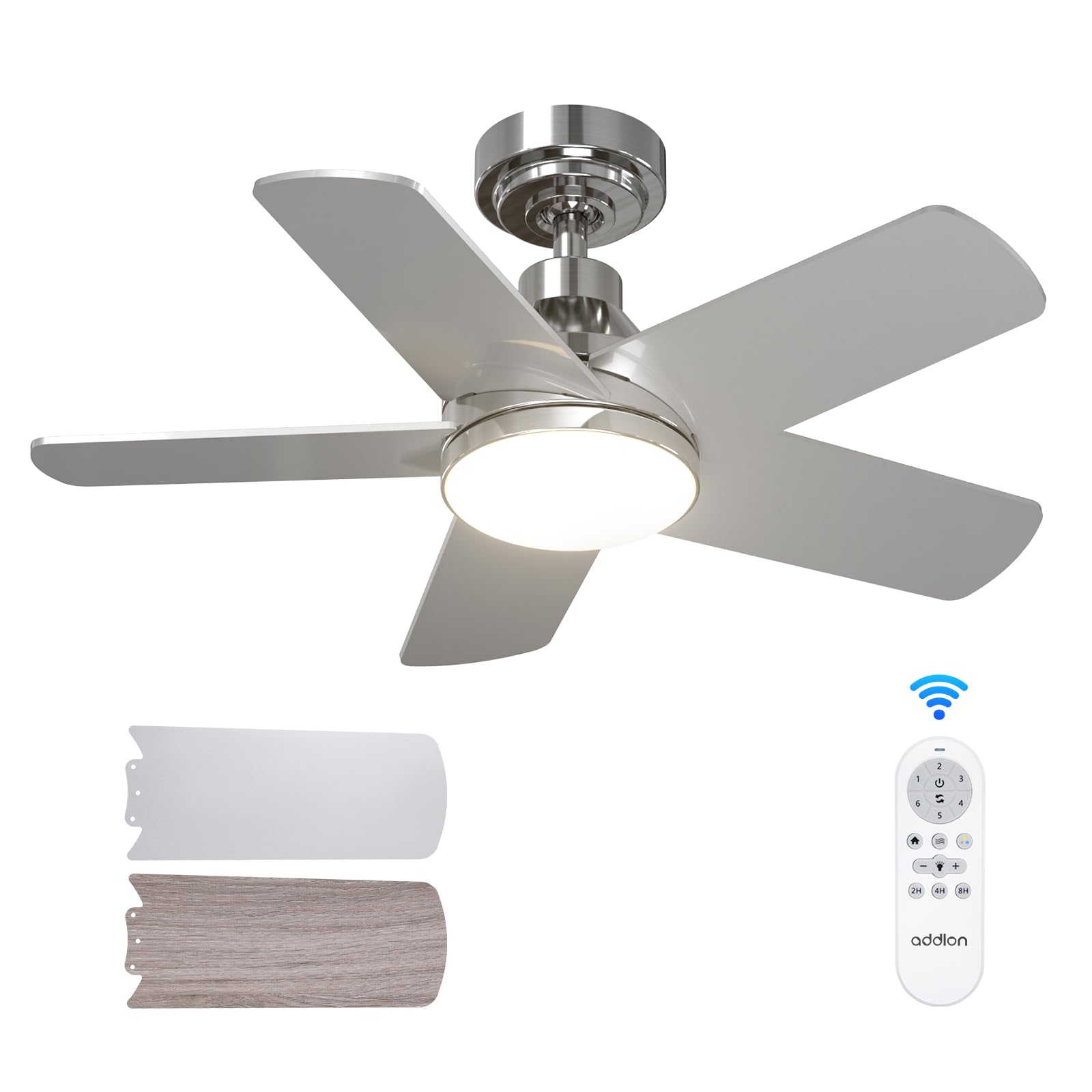 Ceiling Fans with Lights, 42 inch Black Ceiling Fan with Light and Remote Control, Reversible, 3CCT, Dimmable, Noiseless, Small Ceiling Fan for Bedroom, Farmhouse, Indoor/Outdoor Use