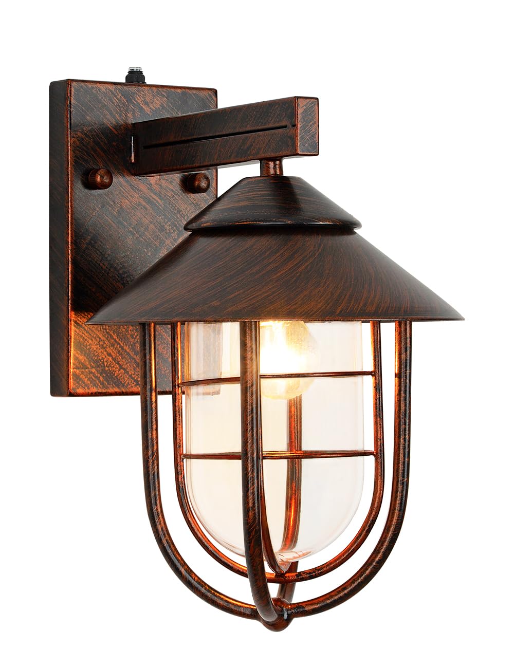 Motion Sensor Outdoor Pendant Light for Foyer, Dusk to Dawn Exterior Ceiling Hanging Lantern, Oil Rubbed Bronze Porch Light Ceiling Mount for Entryway, IP65 Farmhouse Outside Chandelier