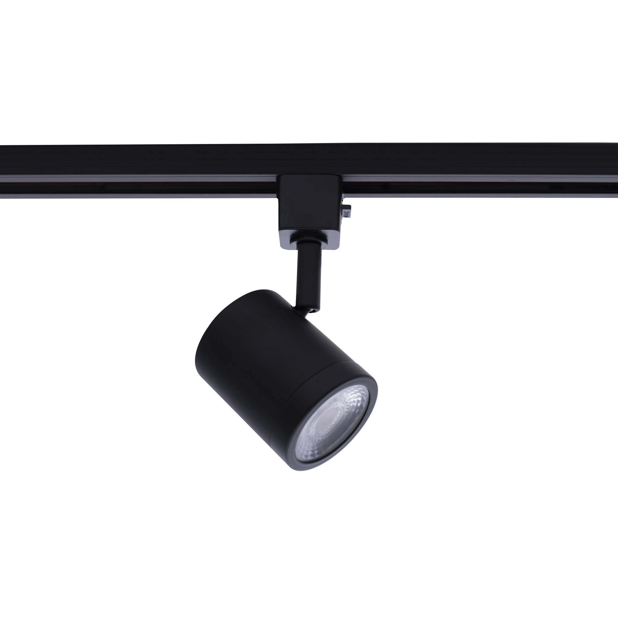 Charge LED 10W Energy Star 3 Light Track Kit with Floating Canopy Feed and 4Ft Track with End Caps 3000K in Black