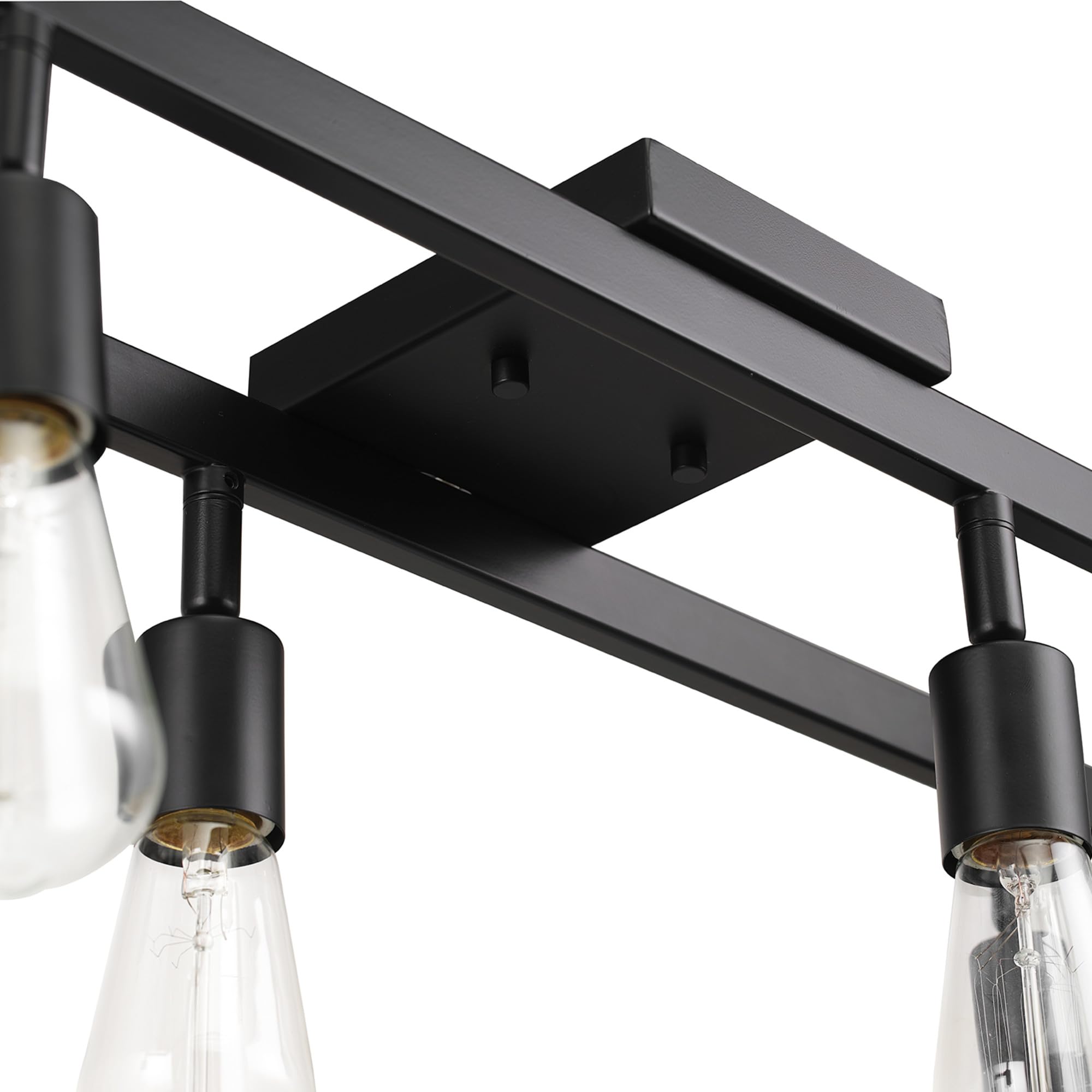 6-Light Track Lighting, Matte Black, Bulb Not Included