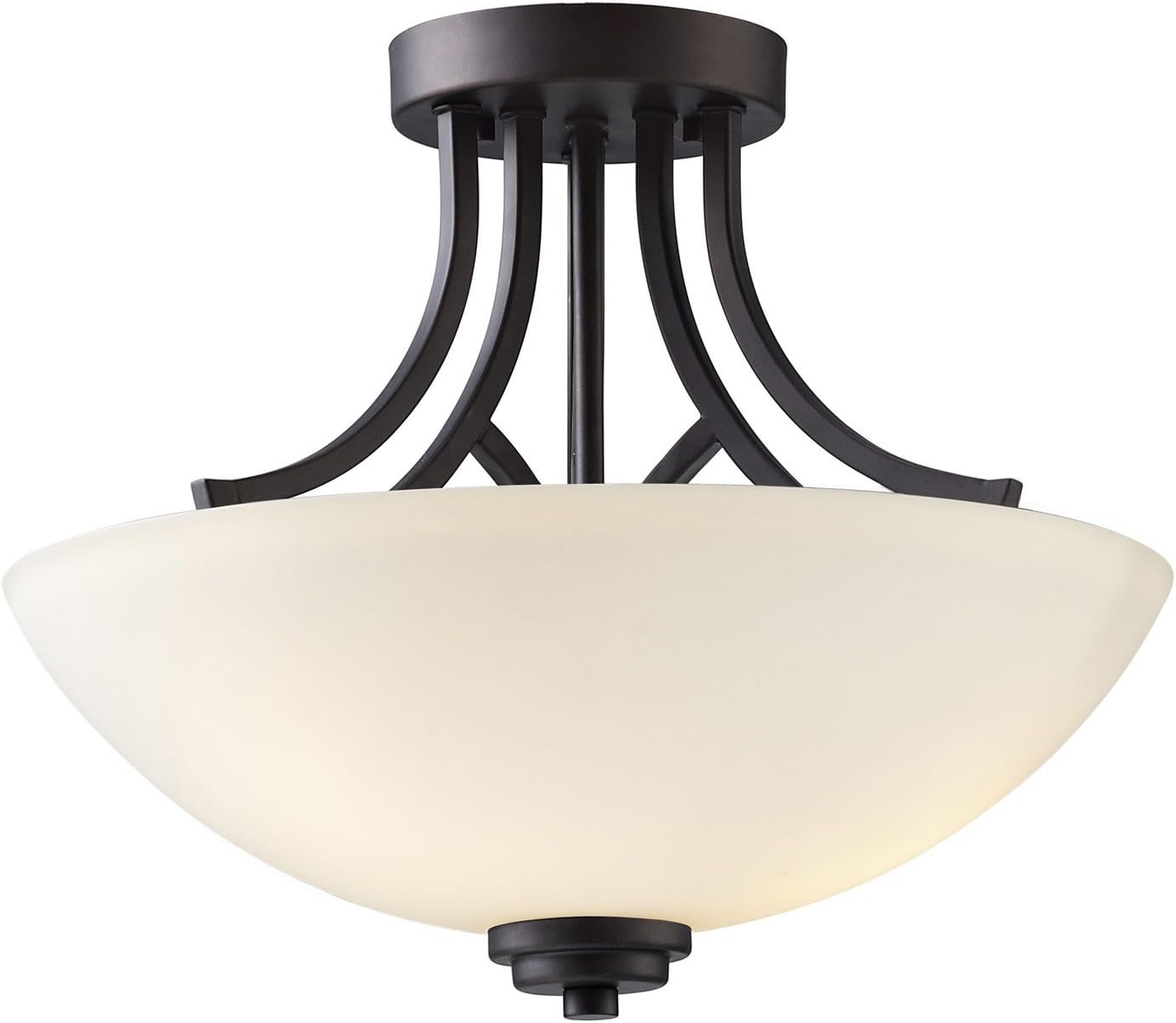 CANARM LTD. ISF421A03ORB Canarm LTD ISF421A03ORB Somerset 3-Light Semi-Flush Mount Oil Rubbed Bronze, Black