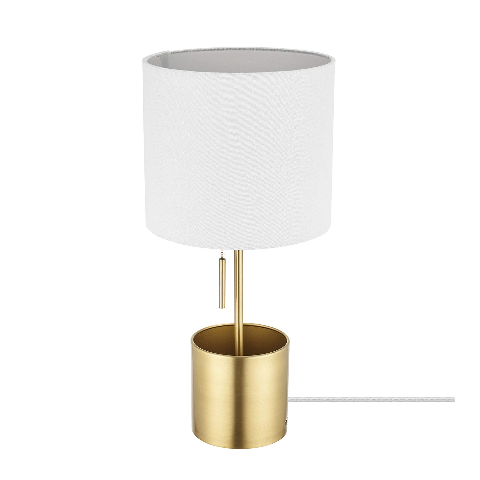 18" Table Lamp, Matte Brass, Table Lamp for Living Room, Home Décor, Lamps for Bedrooms, Room Décor, Nightstand, Home Improvement, Reading Lamp, E26 Base Socket, Home Décor