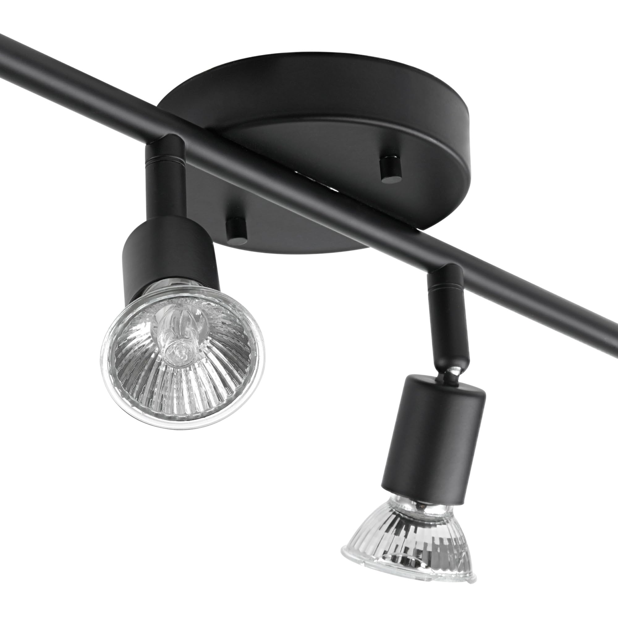 4-Light Track Lighting, Matte Black