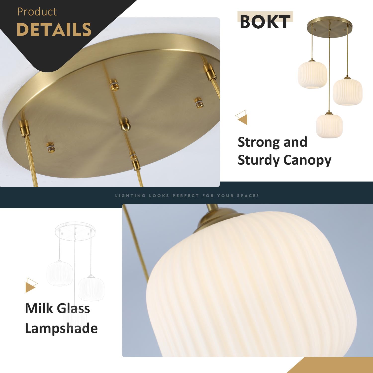 BOKT Modern Smokey Gray Glass Globe Pendant Light Adjustable 3-Light Cluster Pendant Lights Open Glass Kitchen Island Pendant Chandelier Vintage Multi Light Pendant Lighting Cluster Chandeliers