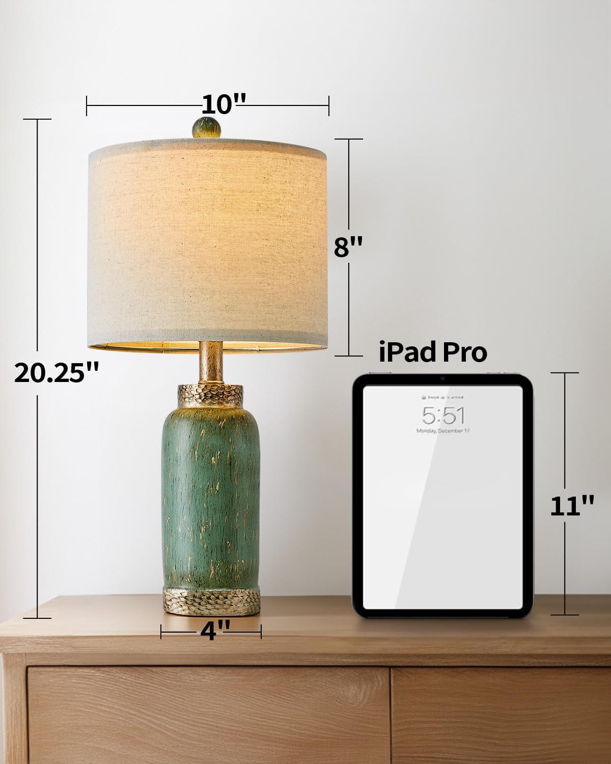 Industrial Dual USB Charging Ports 3-Way Dimmable Touch Control Table Lamp Nightstand Lamp Vintage Modern Bedside Lamps for Living Room Bedroom Hotel