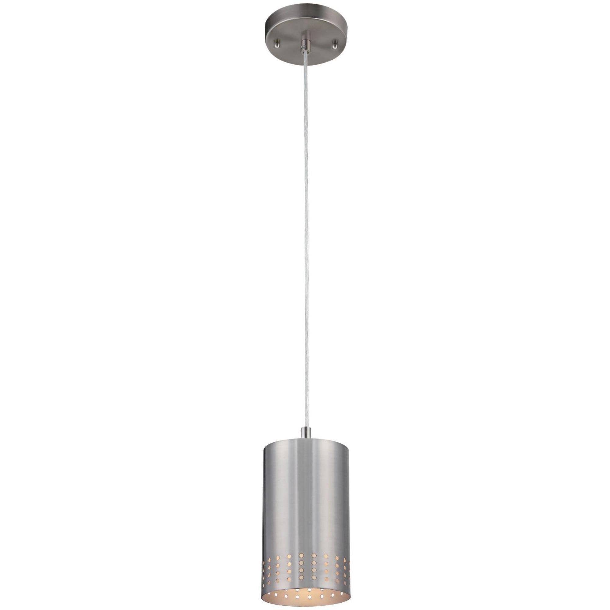 One-Light Indoor Mini Pendant, Brushed Nickel