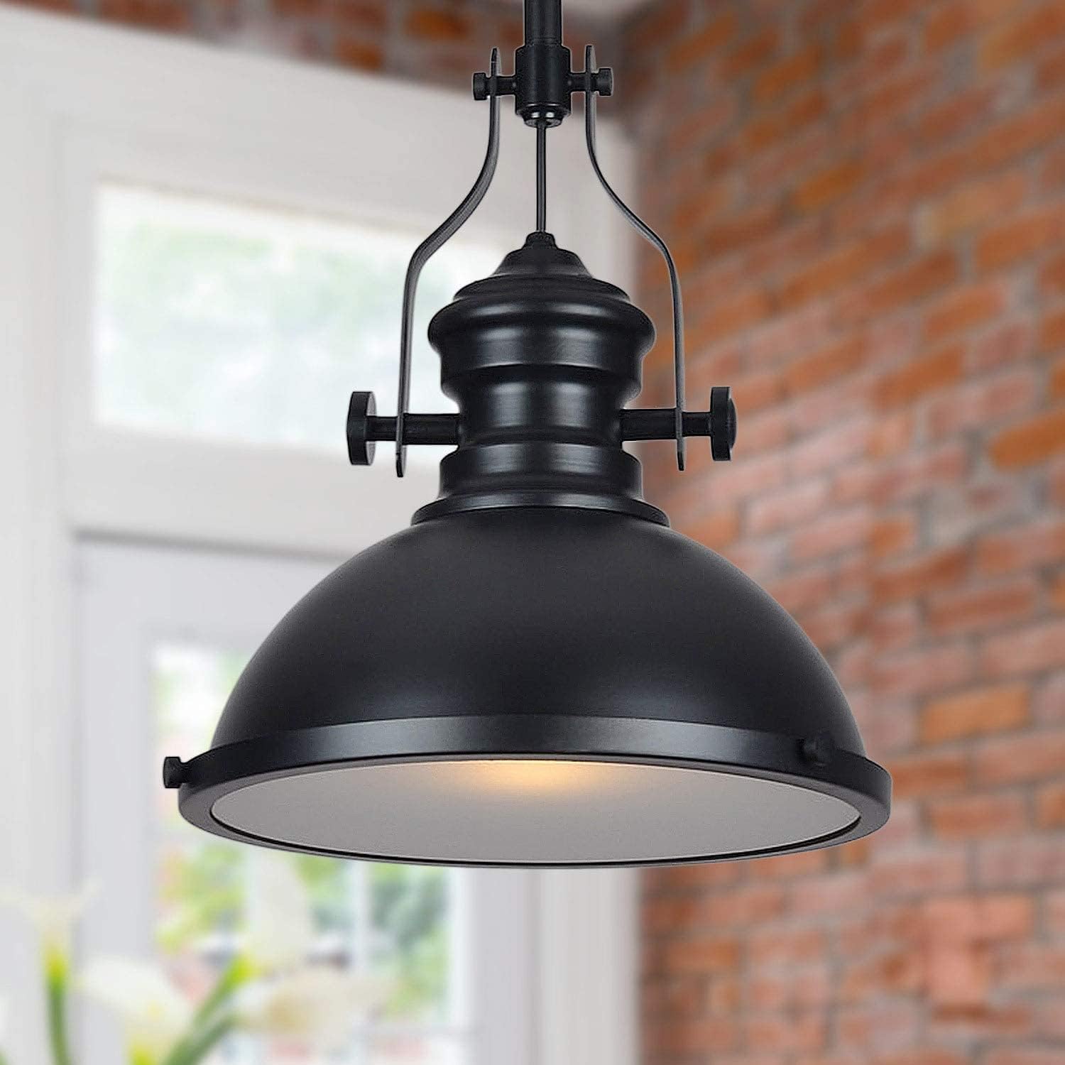 Ceiling Light Fixture Pendant Light fixtures Kitchen Island Vintage Industrial Pendant Light Fixture Black Farmhouse Pendant Light Black Finish