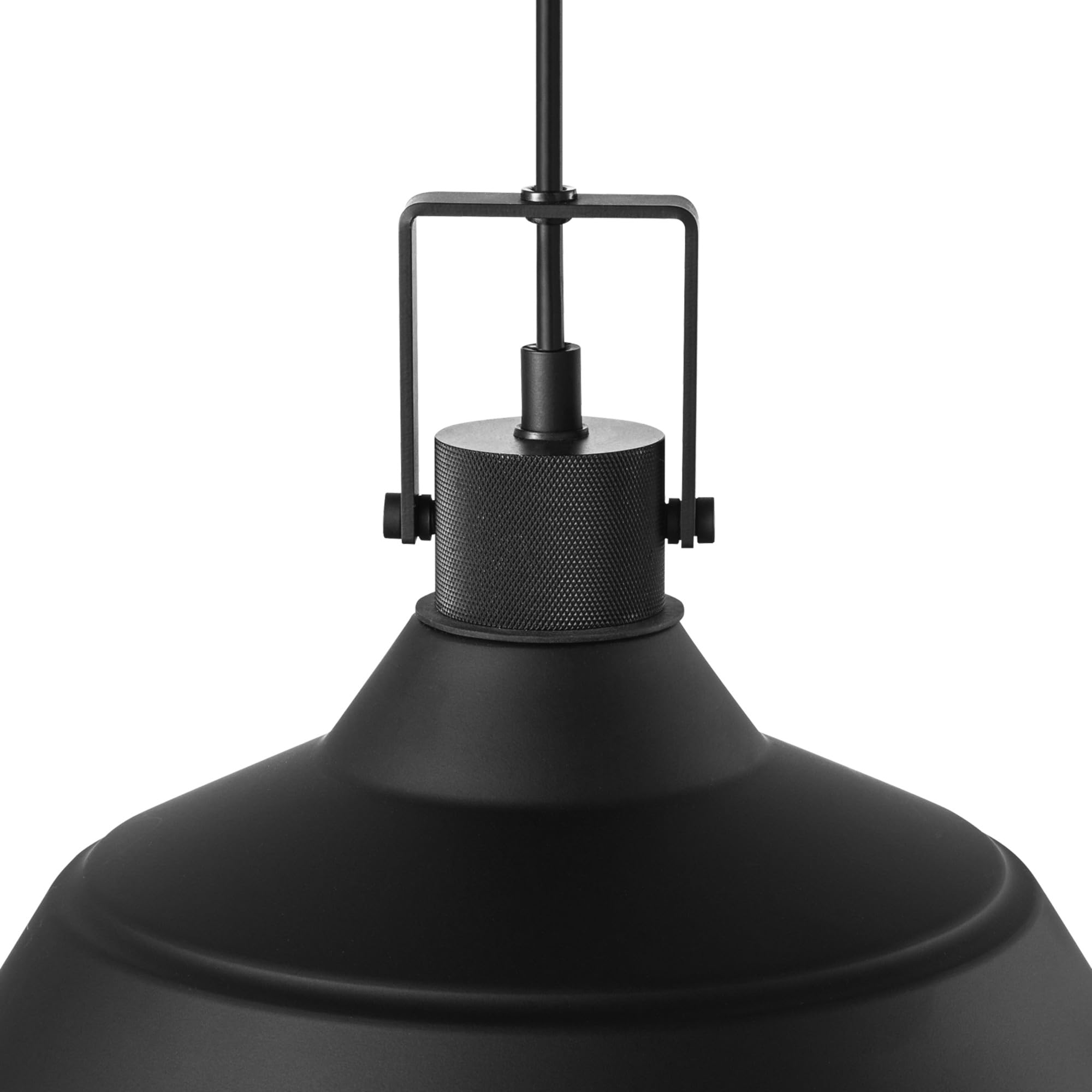 1-Light Outdoor Indoor Pendant Lighting, Matte Black, Textured Socket, Outdoor Lighting Modern, Outdoor Light Fixture, Porch Light, Kitchen Island, Bulb Not Included