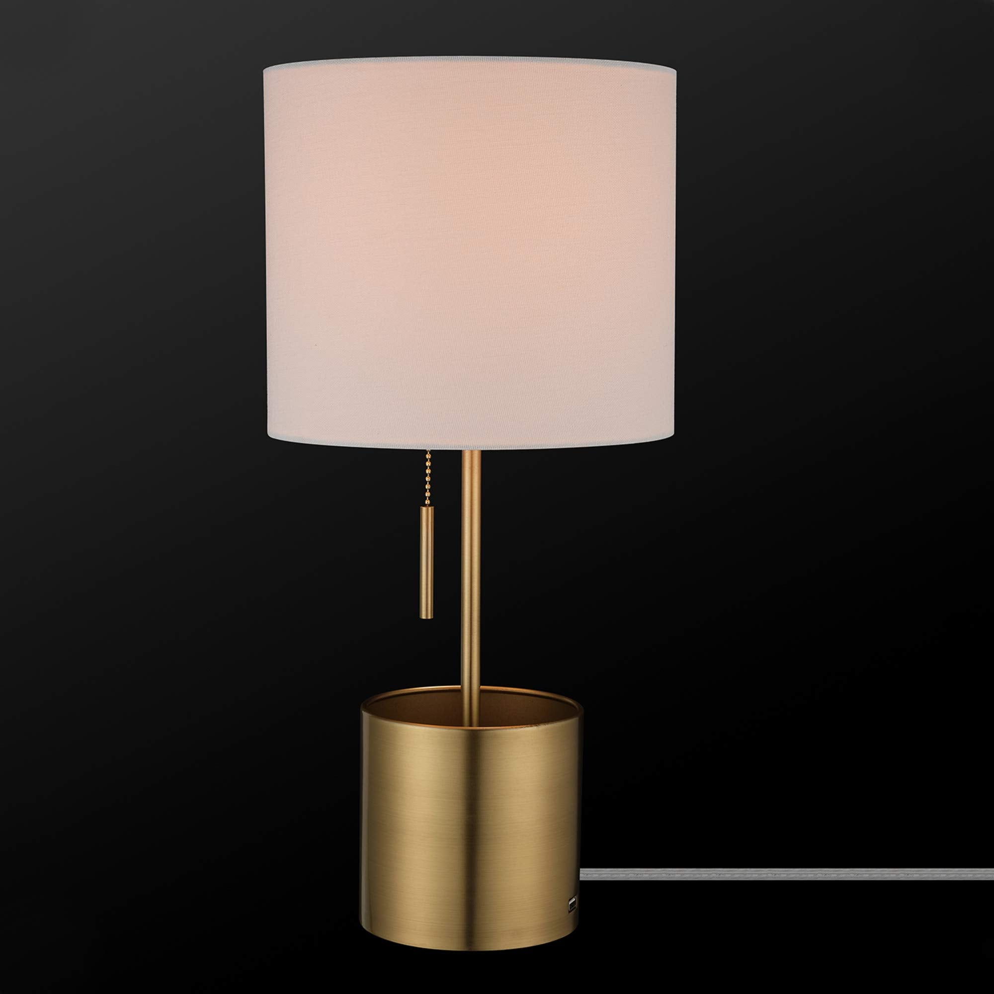 18" Table Lamp, Matte Brass, Table Lamp for Living Room, Home Décor, Lamps for Bedrooms, Room Décor, Nightstand, Home Improvement, Reading Lamp, E26 Base Socket, Home Décor