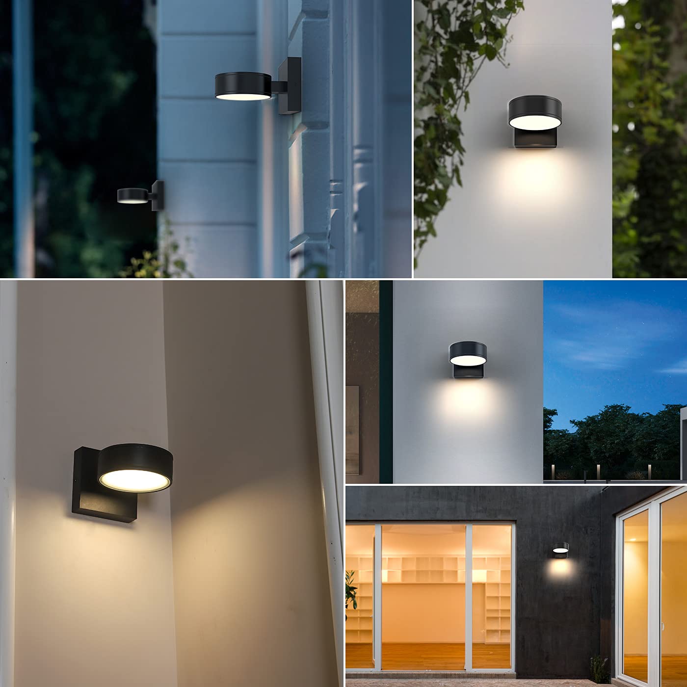 Modern Outdoor Sconce Lights, LED Outdoor Wall Sconce, Aluminum Porch Lights, Exterior Wall Sconce, Waterproof Outdoor Sconce Light 8W, 3000K Outdoor Wall Light for Garage Enterway