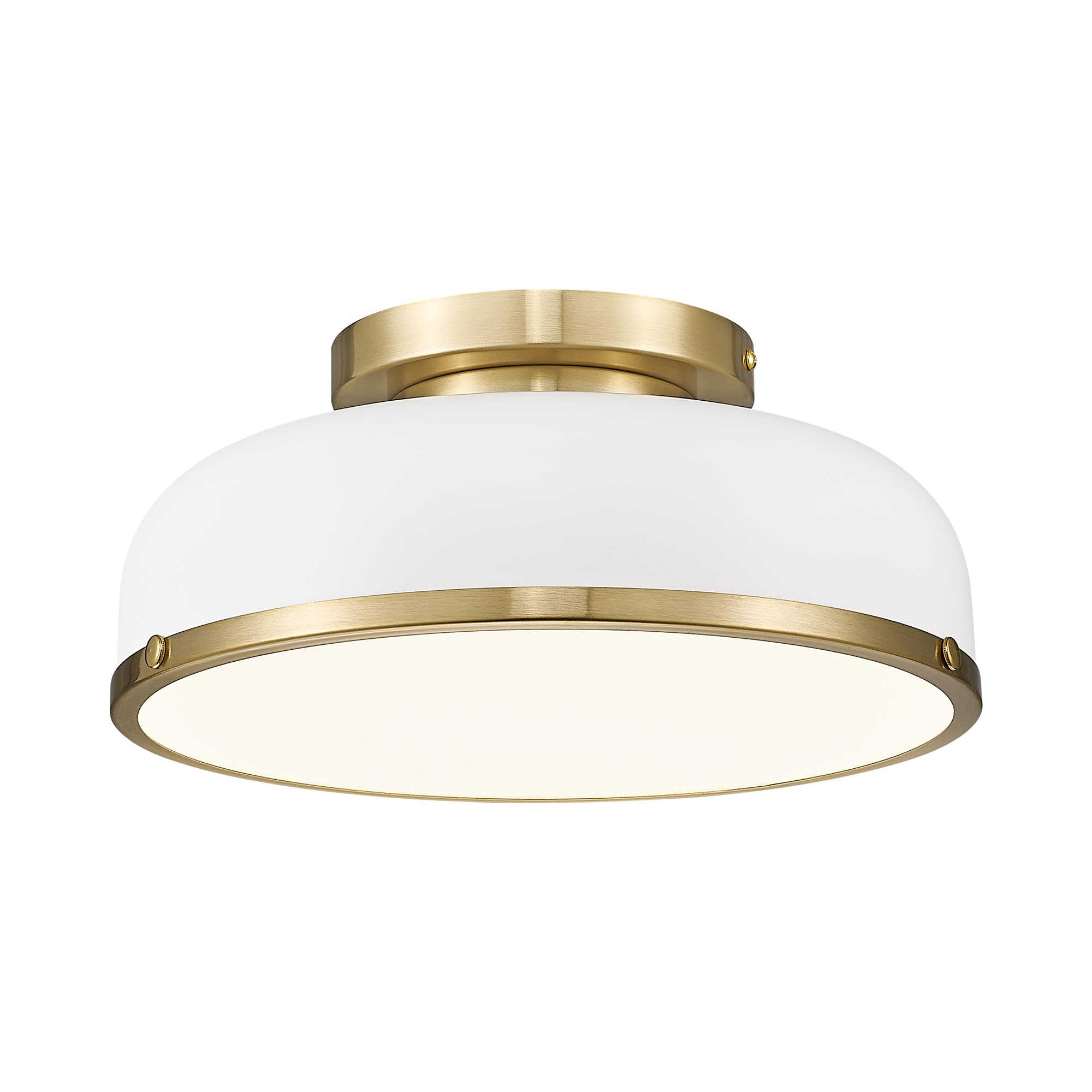 Ceiling Light, 12-inch LED Flush Mount Ceiling Light, Black and Gold Finish, 24W/1100lm Light Fixtures ceiling mount for Living Room, Bedroom, 3000K/3700K/4500K/5100K/6000K Adjustbale, KDCL15-BK