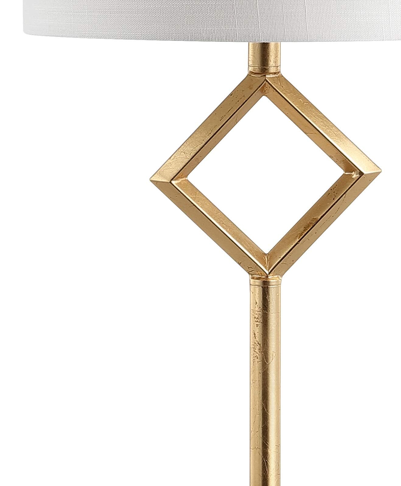 62.5" Metal LED Floor Lamp, Contemporary, Modern, Transitional, Office, Living Room, Family Room, Dining Room, Bedroom, Hallway, Foyer, Gold Leaf