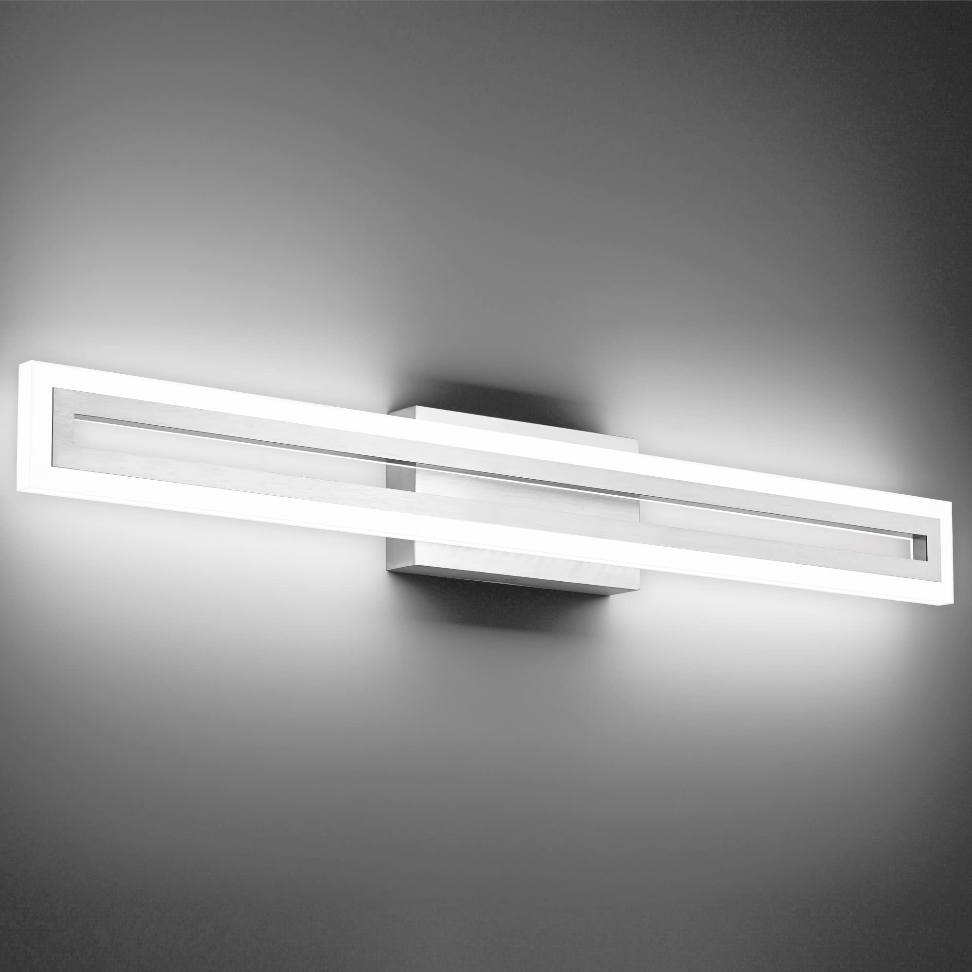 LED Vanity Light Bathroom Vanity Light,31.8 Inch Bathroom Lights Over Mirror 6000K Brushed Nickle