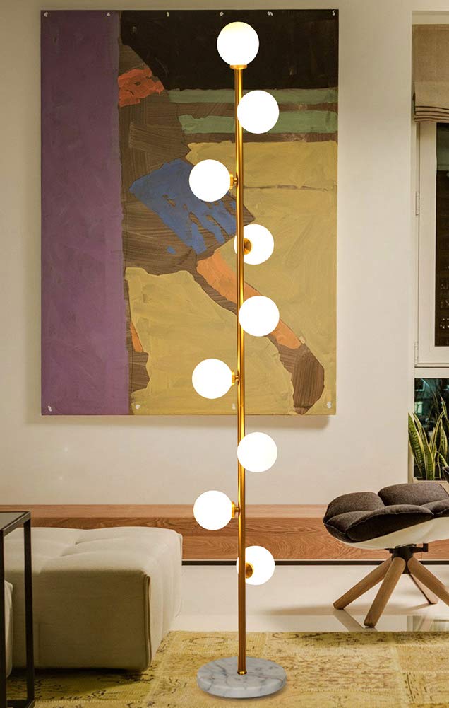 Lighting KU300198 Cozy Elegant Modern Creative Floor Lamp for Living Room,Bedroom,Office,9 Lights