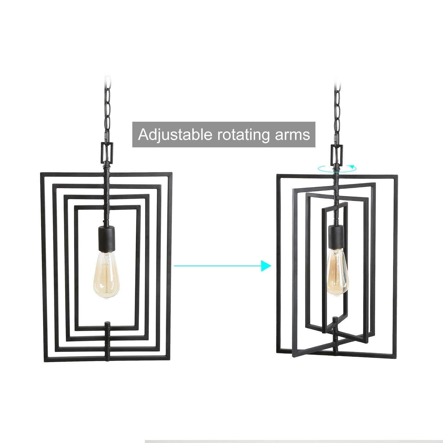 Gold Chandelier, Pendant Lighting for Kitchen Island with Adjustable Framework, W12 xH20.4