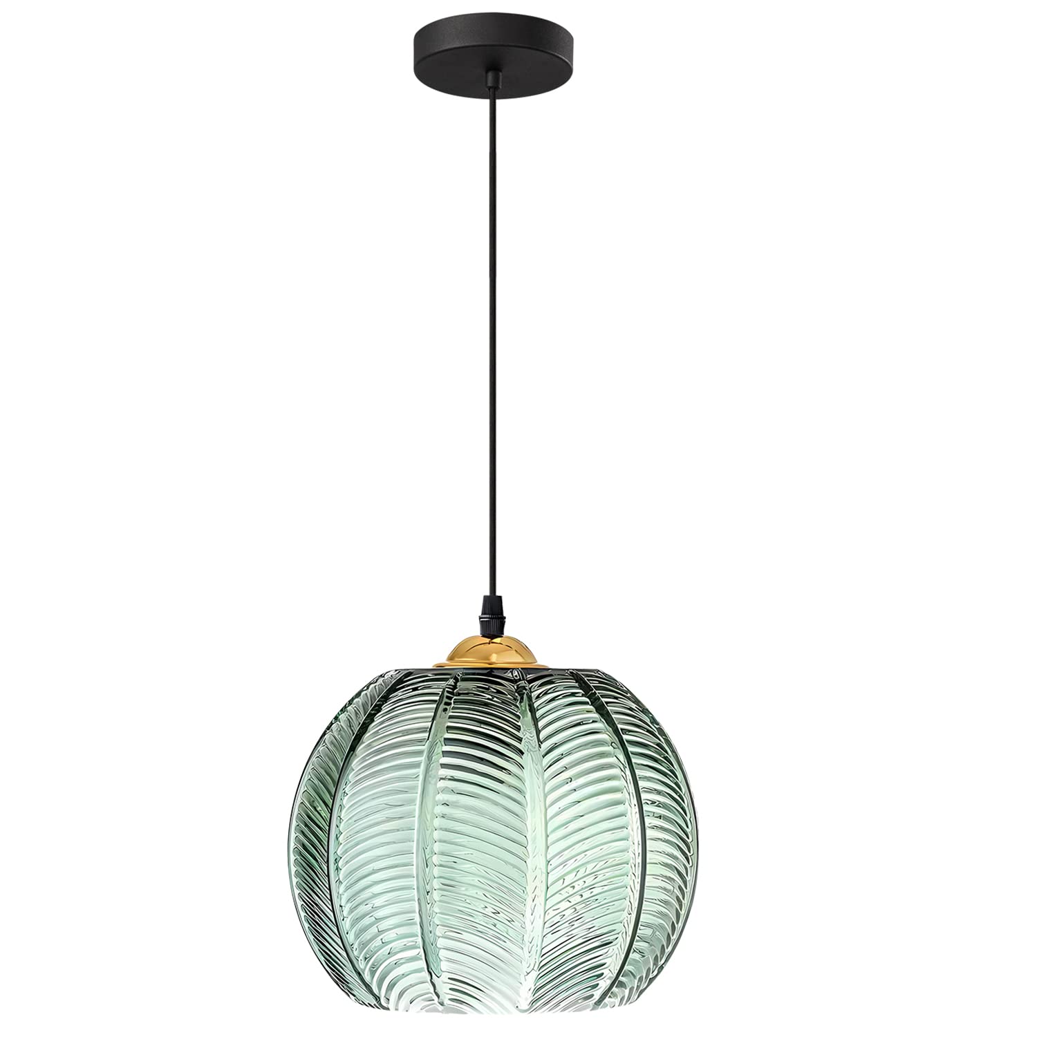 KCO Lighting 3-Lights Smoke Gray Glass Pendant Light Black Globe Round Cluster Chandelier Mid-Century Modern Multi Light Pendant Lighting Nordic Kitchen Island Light Fixture