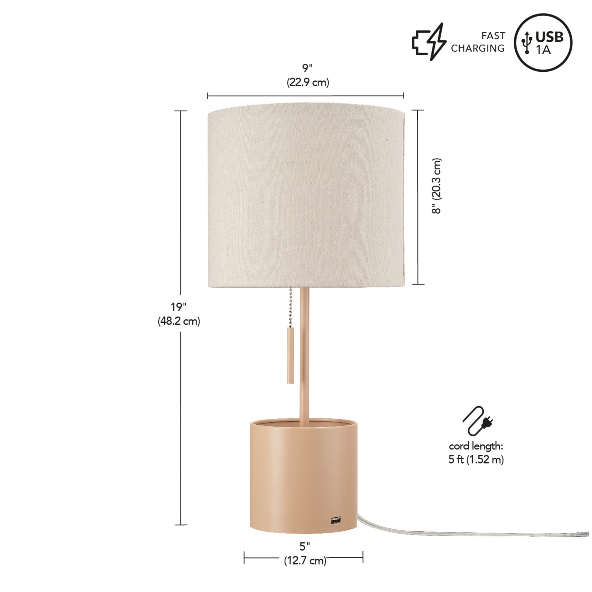 18" Table Lamp, Matte Brass, Table Lamp for Living Room, Home Décor, Lamps for Bedrooms, Room Décor, Nightstand, Home Improvement, Reading Lamp, E26 Base Socket, Home Décor