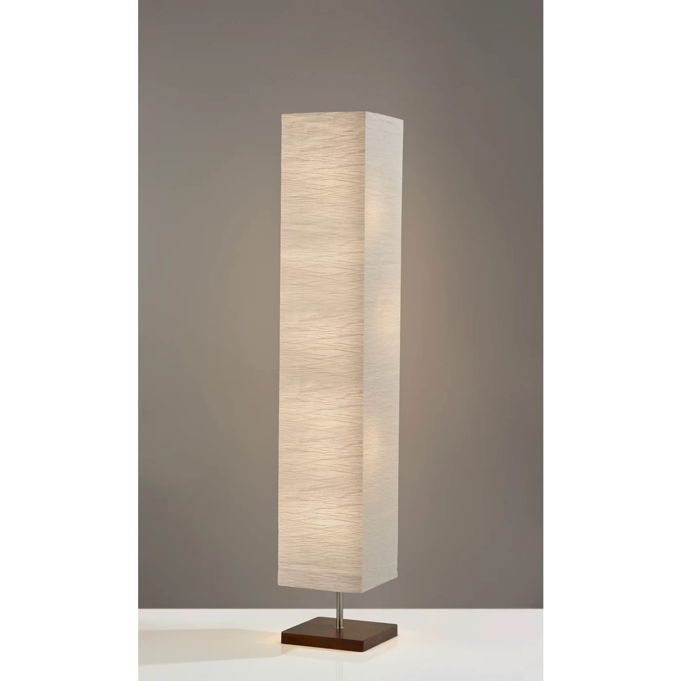 Table Lamp, 25 in., 100 W Incandescent/ 26W CFL, Natural Rubber Wood/Steel Accents, 1 Table Lamp , White