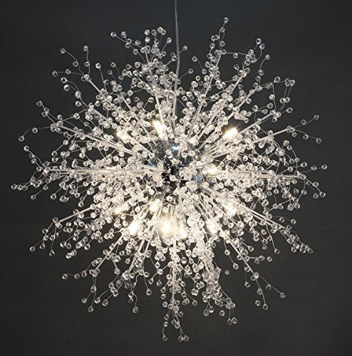 Dandelion Chandelier Firework Chandeliers LED Light Crystal Pendant Lighting Ceiling Light Fixtures Chandeliers Lighting,Dia 23.5 inch