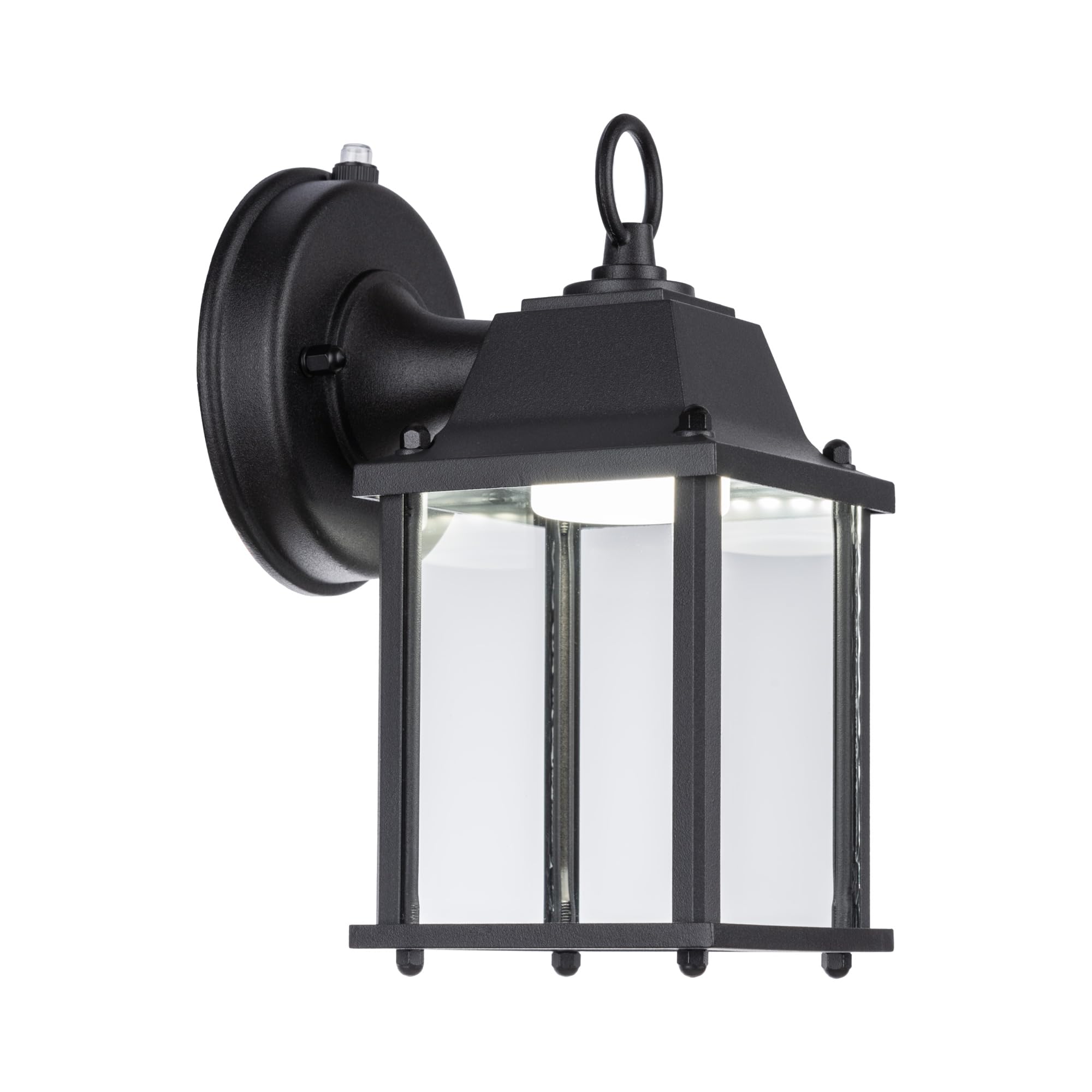 Outdoor Wall Lantern, Wall Sconce as Porch Lighting Fixture, E26 Base 60W Max., Aluminum Housing Plus Glass, Water-Proof and Outdoor Rated, ETL Qualified, 2-Pack, White