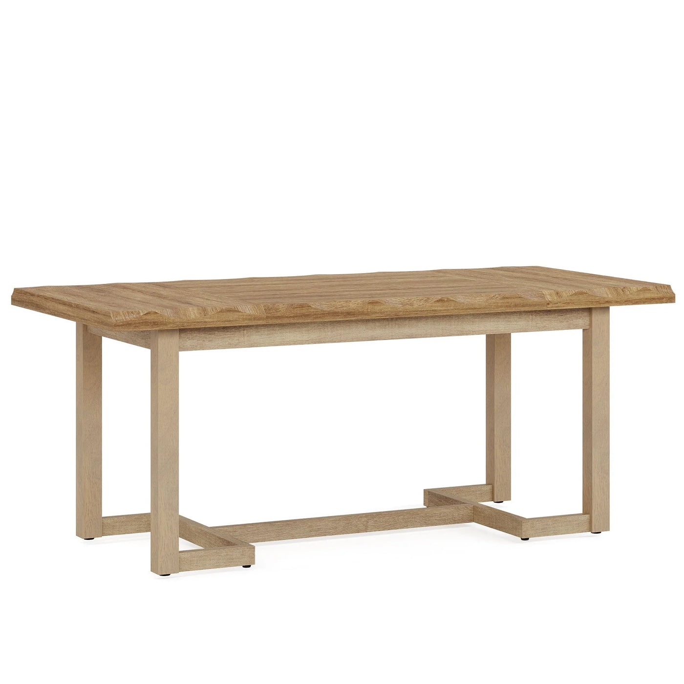 Mesa de comedor Bergamo de 63" | Mesa de cocina rectangular de madera para 4-6 personas