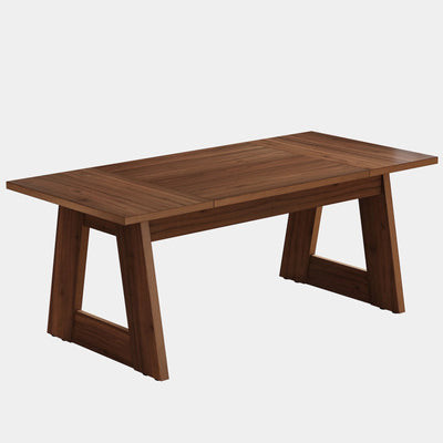 طاولة طعام فيلاتش مقاس 63 بوصة | طاولة مطبخ خشبية مستطيلة الشكل لبيت المزرعة تتسع لـ 4-6 أشخاص