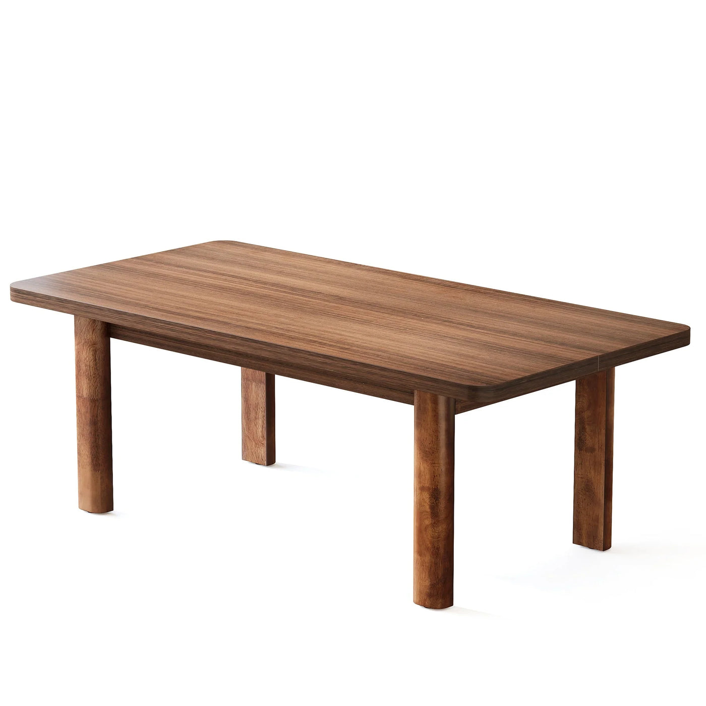 Revince 63-Inch Dining Table | Wooden Farmhouse Kitchen Table for 4-6