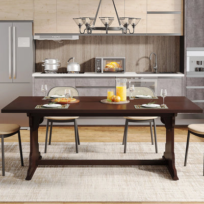 Hamilton 63-Inch Dining Table, Wood Rectangular Kitchen Table for 4-6