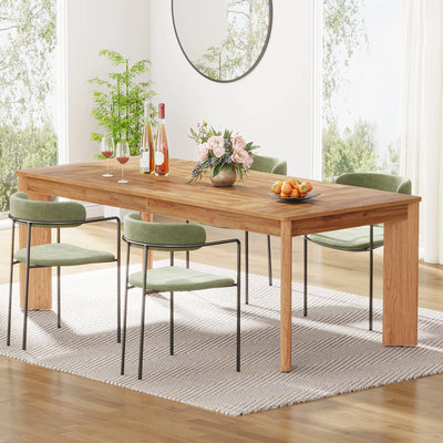 Barrete 63-inch Dining Table | Wooden Farmhouse Kitchen Table for 4-6