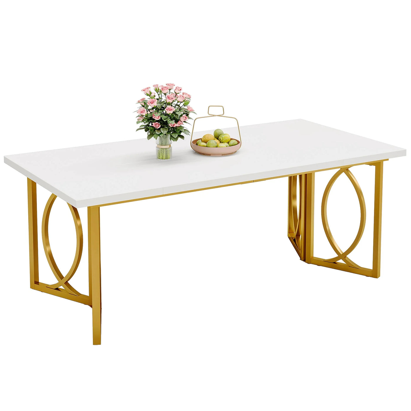 Montreal 70.9-Inch Wood Dining Table |  Modern Rectangle Kitchen Table for 4-6 People